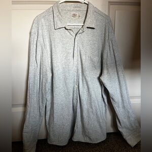 Faherty Heather Gray Collared Shirt